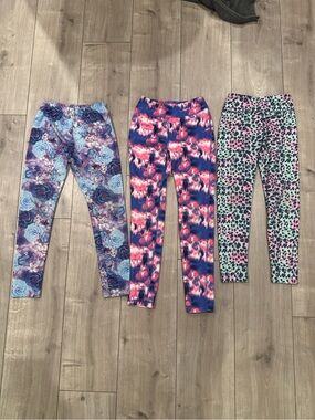 Girls Size 7/8 Leggings Bundle – 3 Pairs Children’s Place & Athletic Works